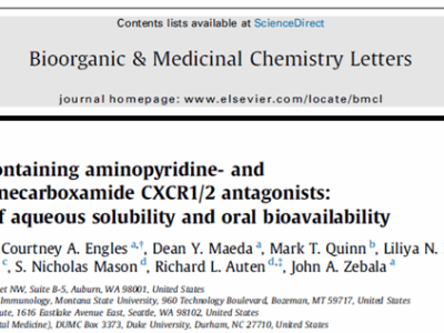 Syntrix publication in Bioorganic & Medicinal Chemistry Letters